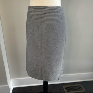 Talbots Blue and White Striped Pencil Skirt